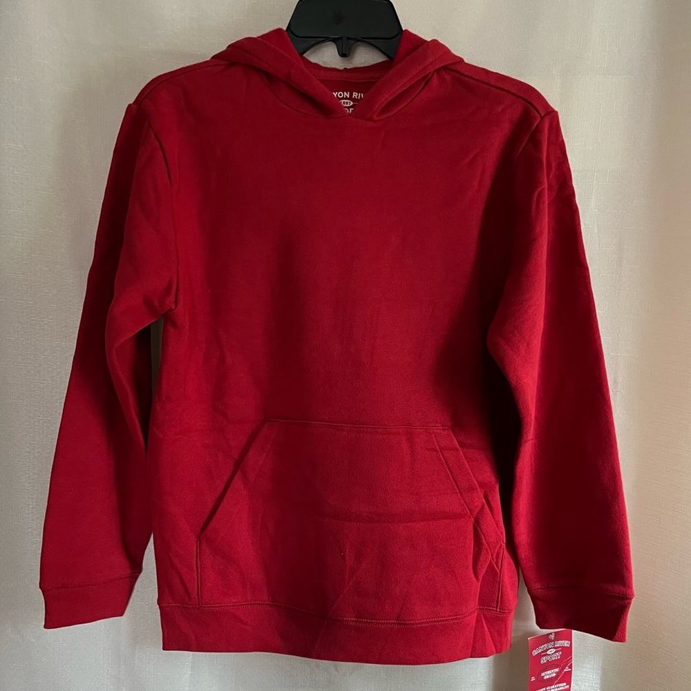 CANYON RIVER SPORT Hoodie. Rocket Red size Youth M(10/12) Kangaroo pockets. NWT